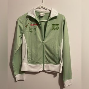 Green Tinker Bell track jacket. Size XL.